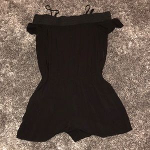 Off the shoulder strap romper